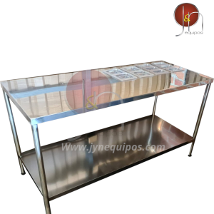 Mesa de trabajo con bandejas gastronómicas MT-BG1